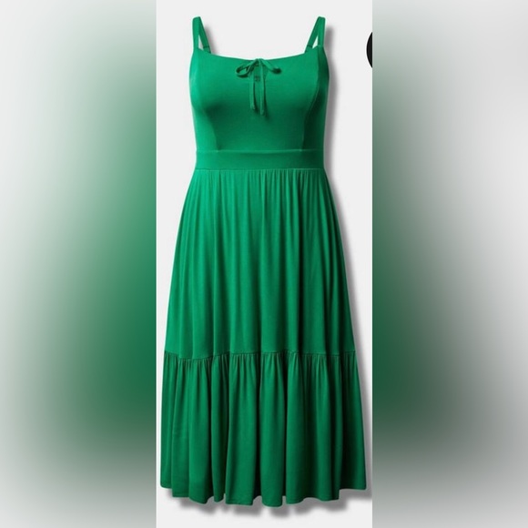 😱 Torrid size 3 green jellybean dress - Picture 2 of 9